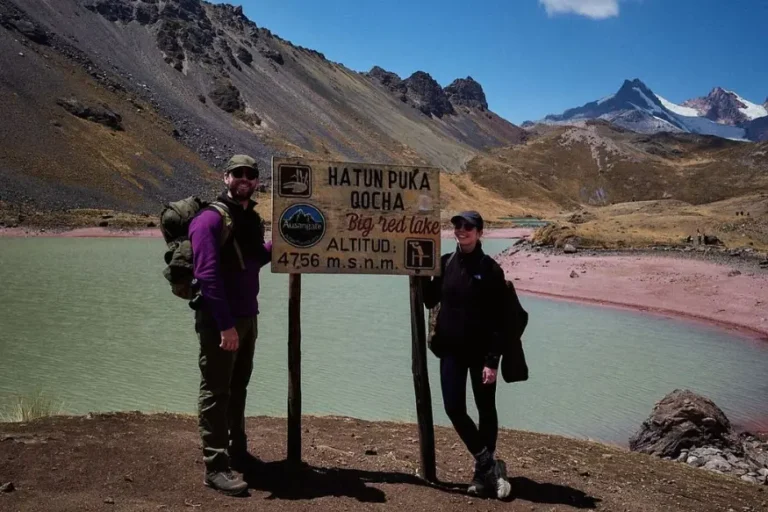 hatun puka qocha - lagoon of ausangate