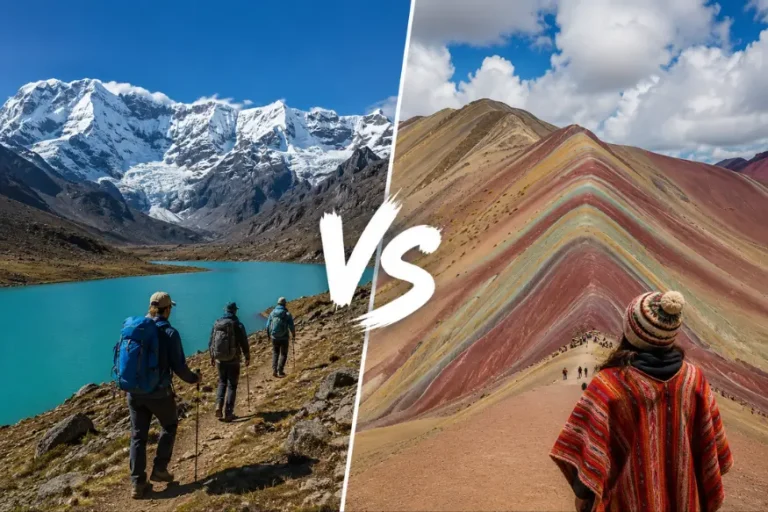 Ausangate Trek vs Rainbow Mountain