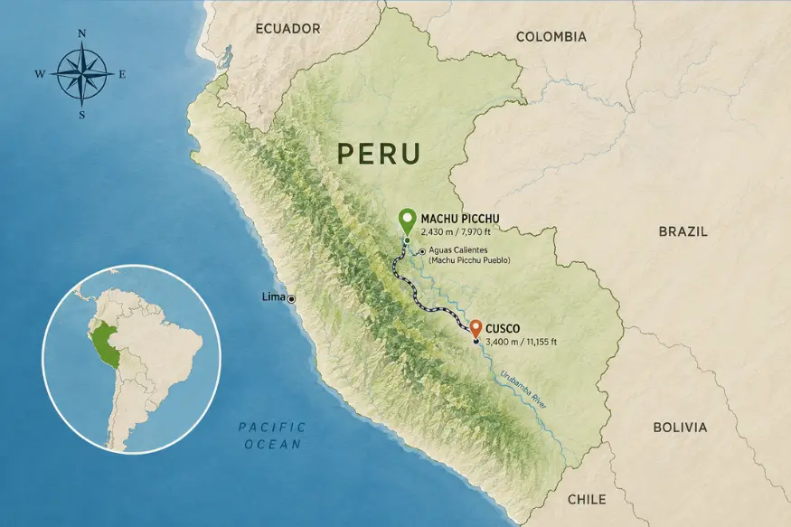 machu picchu map