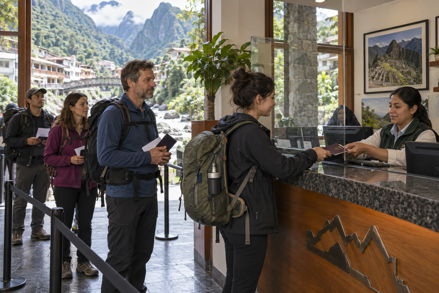 Buying Machu Picchu tickets in person in Aguas Calientes